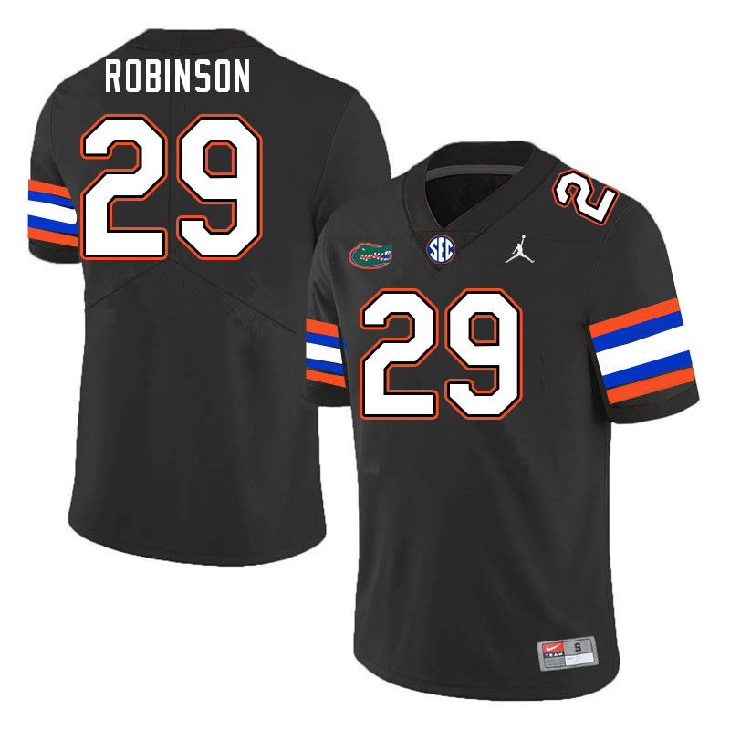 Men #29 Jaden Robinson Florida Gators College Football Jerseys Stitched-Black